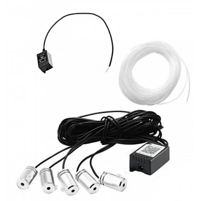 Kit led cu 5 lumini RGB LED Strip Neon 12V, Q LED2801