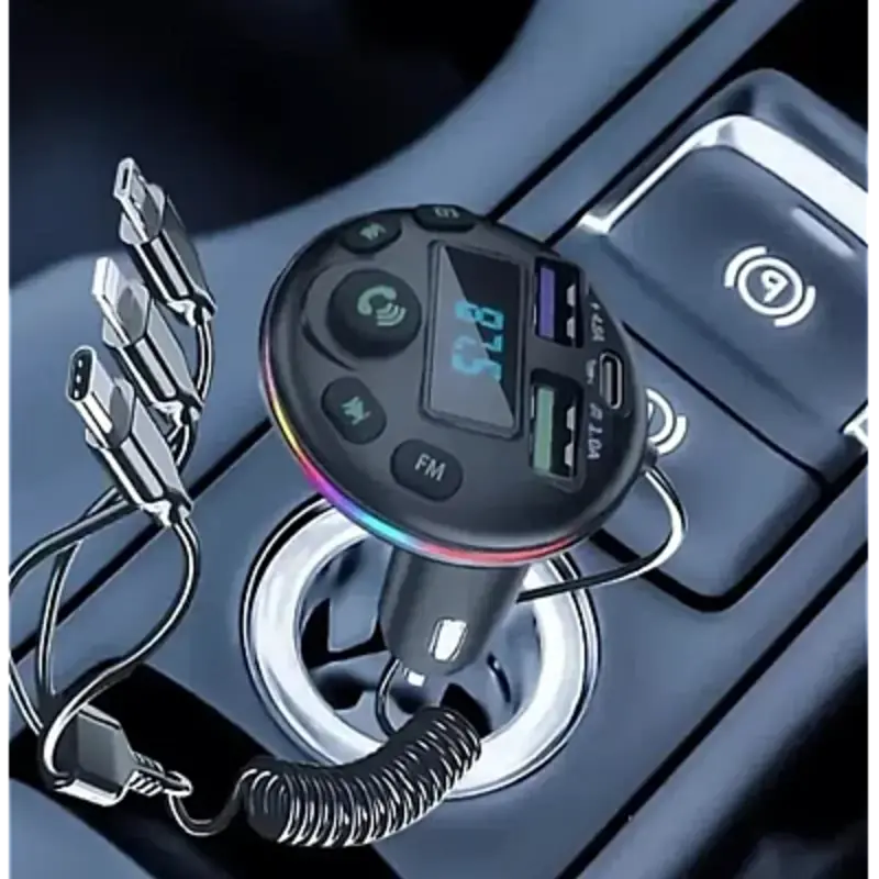 Modulator auto cu LED RGB, BT, FM, Handsfree, USB, QC81