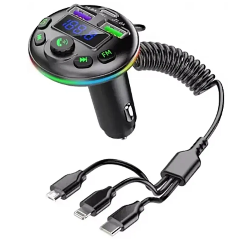 Modulator auto cu LED RGB, BT, FM, Handsfree, USB, QC81
