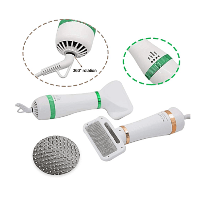 Perie cu feon 2 in 1 pentru animale, Q-M631
