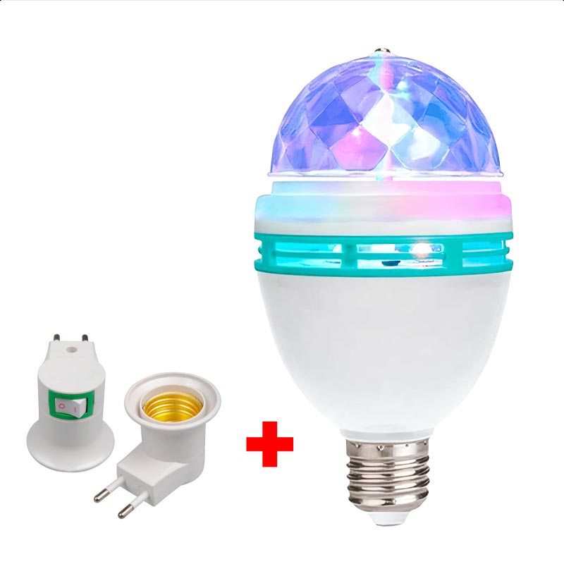 Bec DISCO rotativ cu soclu E27