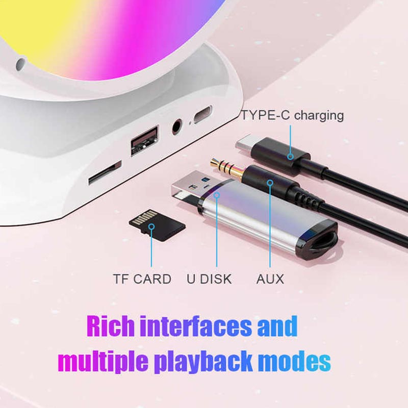 Boxa portabila mica wireless cu karaoke si 2 microfoane, incarcare USB