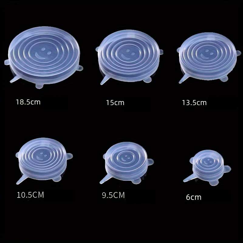 Set 6 capace de silicon reutilizabile