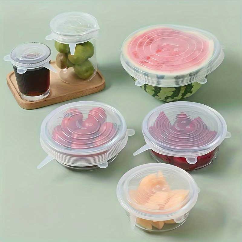 Set 6 capace de silicon reutilizabile
