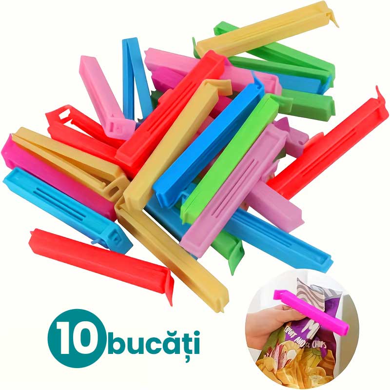 Cleme reutilizabile pentru sigilare pungi de plastic