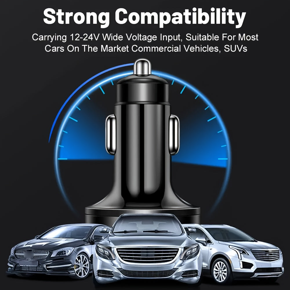 Incarcator auto 6 in 1 cu afisaj digital si incarcare rapida