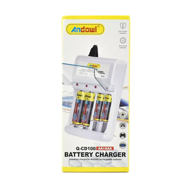 Incarcator baterii cu 4 sloturi, Q-CD100