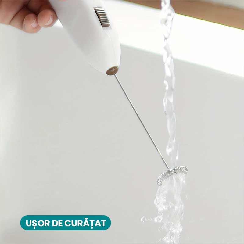 Mixer spuma lapte mini, multifunctional, cu baterii