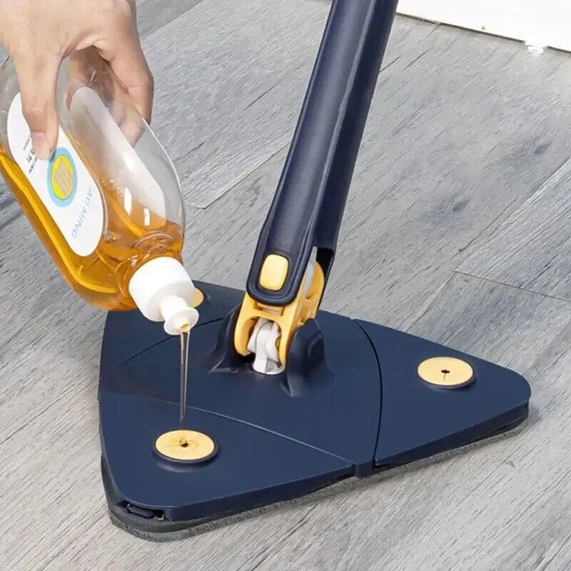 Mop multifunctional pentru suprafete uscate si umede cu cap rotativ