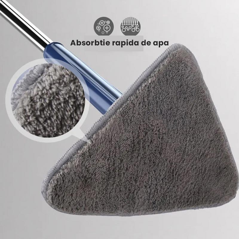 Mop multifunctional pentru suprafete uscate si umede cu cap rotativ