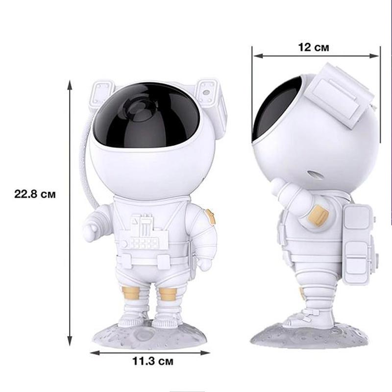 Proiector si lampa de veghe Astronaut, model Galaxie, rotire 360