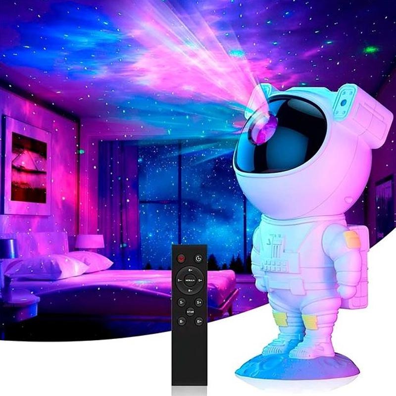 Proiector si lampa de veghe Astronaut, model Galaxie, rotire 360