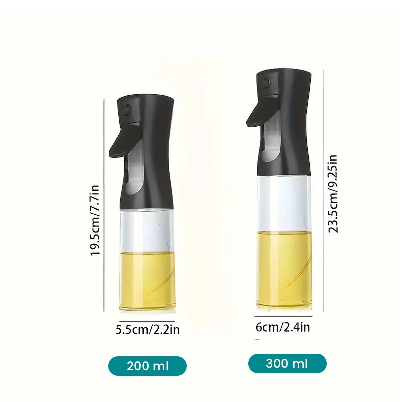 Pulverizator ulei din plastic transparent