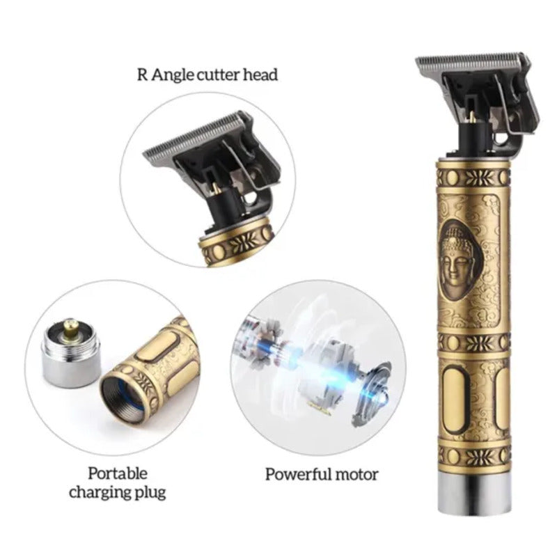 Masina electrica de tuns, conturat si barbierit, trimmer, model gold