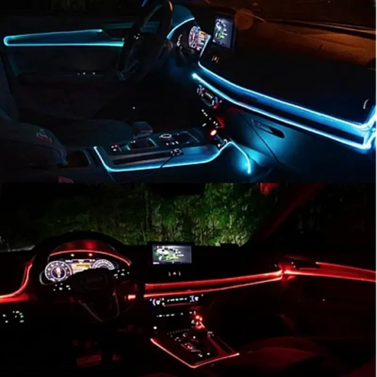 Kit led cu 5 lumini RGB LED Strip Neon 12V, Q LED2801