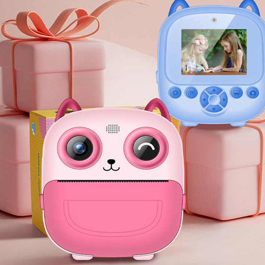 Mini camera foto video 1080P HD pentru copii cu imprimanta poze