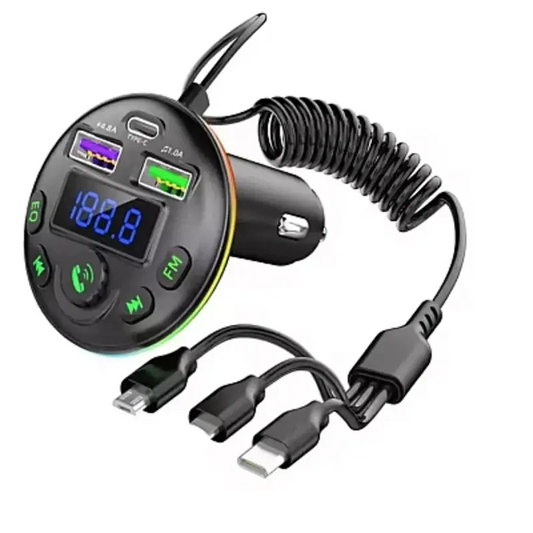 Modulator auto cu LED RGB, BT, FM, Handsfree, USB, QC81