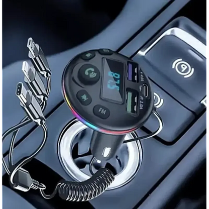 Modulator auto cu LED RGB, BT, FM, Handsfree, USB, QC81