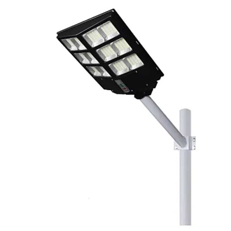 Lampa solara LED iluminat stradal 600W, 6500K, IP65 cu panou solar, senzor de miscare si telecomanda