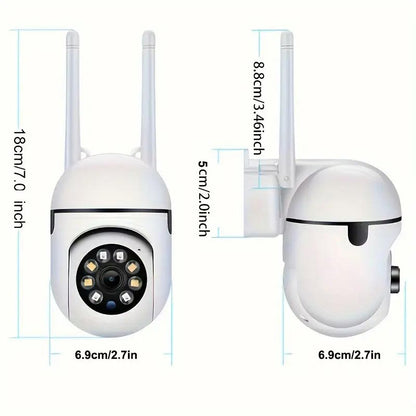 Cameră de securitate HD 1080P fără fir, color, senzor mișcare, control prin aplicație, USB