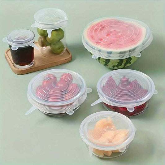 Set 6 capace de silicon reutilizabile