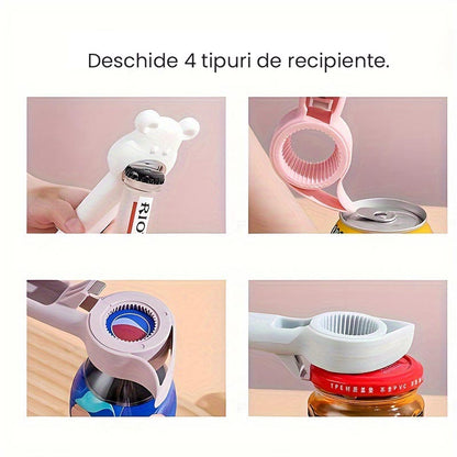 Deschizator de sticle cu 4 functii