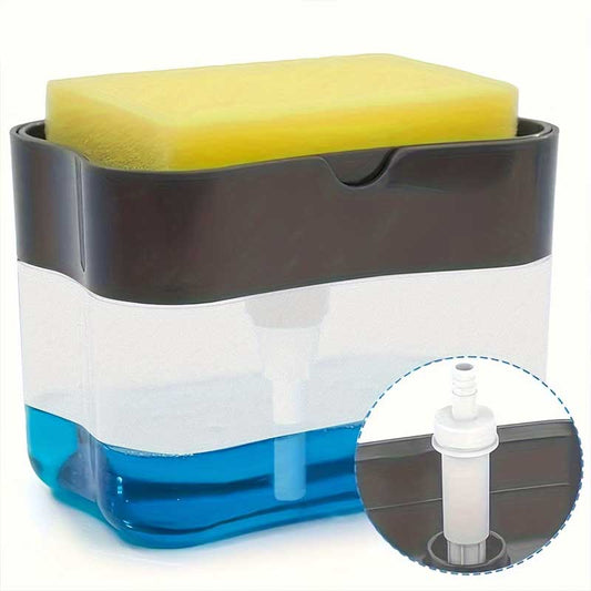 Dispenser detergent vase cu suport de burete