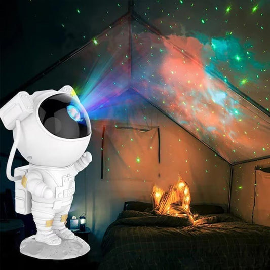 Proiector si lampa de veghe Astronaut, model Galaxie, rotire 360
