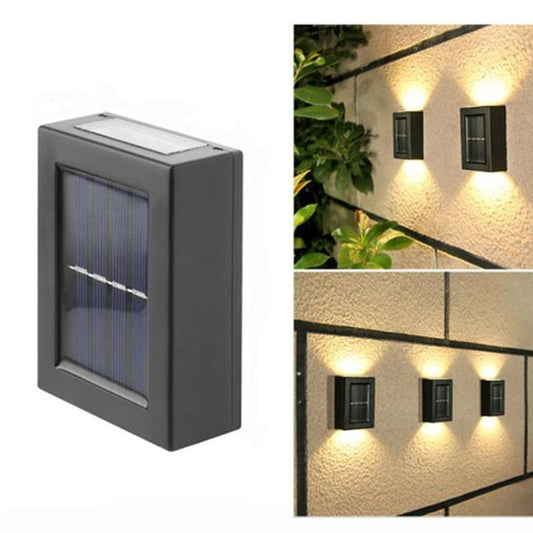Lampa solara de perete cu 2 capete, waterproof