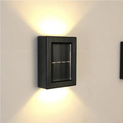Lampa solara de perete cu 2 capete, waterproof