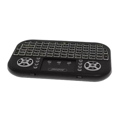 Mini Tastatura Wireless, cu Touchpad, Iluminata RGB, Compacta, 2.4Ghz, Reincarcabila USB,Q-K700C