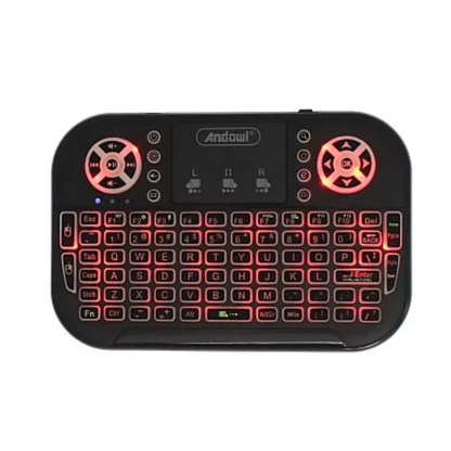 Mini Tastatura Wireless, cu Touchpad, Iluminata RGB, Compacta, 2.4Ghz, Reincarcabila USB,Q-K700C