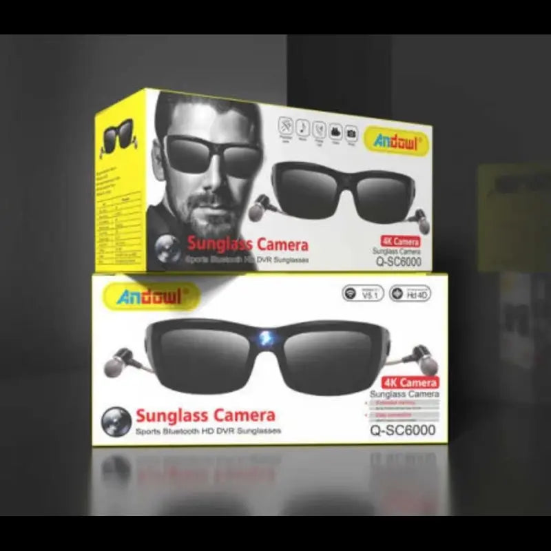 Ochelari de soare cu camera si casti wireless, QSC5000