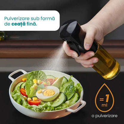 Pulverizator ulei din plastic transparent