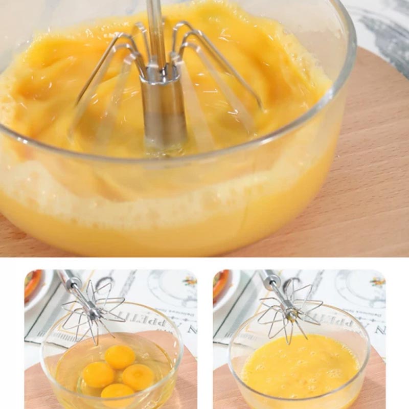 Tel de batut oua pentru bucatarie, mixer semiautomat din inox